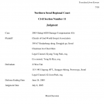 WMSCOG vs Ji Won Tak – Court Case