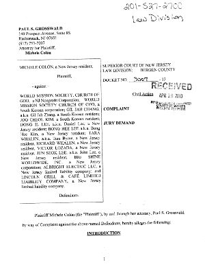 Former Member Files Suit Against WMSCOG