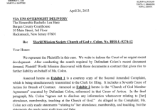Second Amended Complaint – WMSCOG et al. vs. Colón et al. – NJ BER-L-5274-12